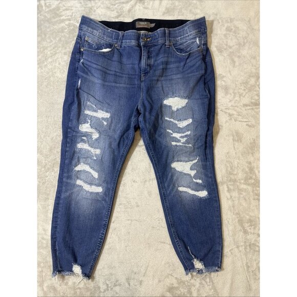 Torrid Bombshell Skinny Jeans Distressed Premium Stretch Ankle Women’s 20XS - Picture 2 of 8